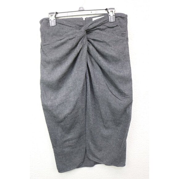 Zara Mini Wrap Skirt-Size Large-Front Knot-Back Zip - Picture 1 of 8